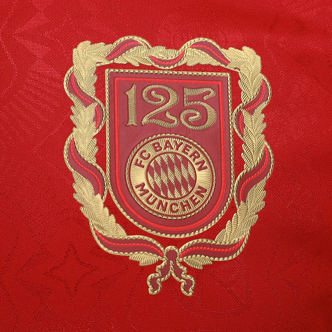 Camisa Bayern de Munique 25/26 Comemorativa 125 Anos Adidas Masculina -  Torcedor Vermelho