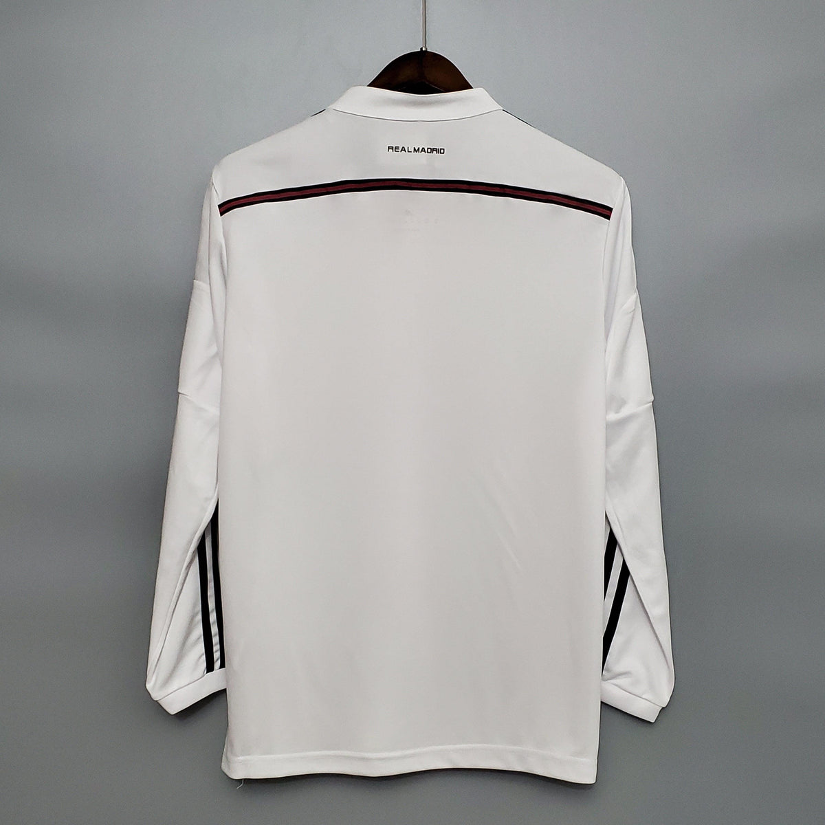 Camisa Manga Longa Retrô Real Madrid 14/15 Adidas - Branco