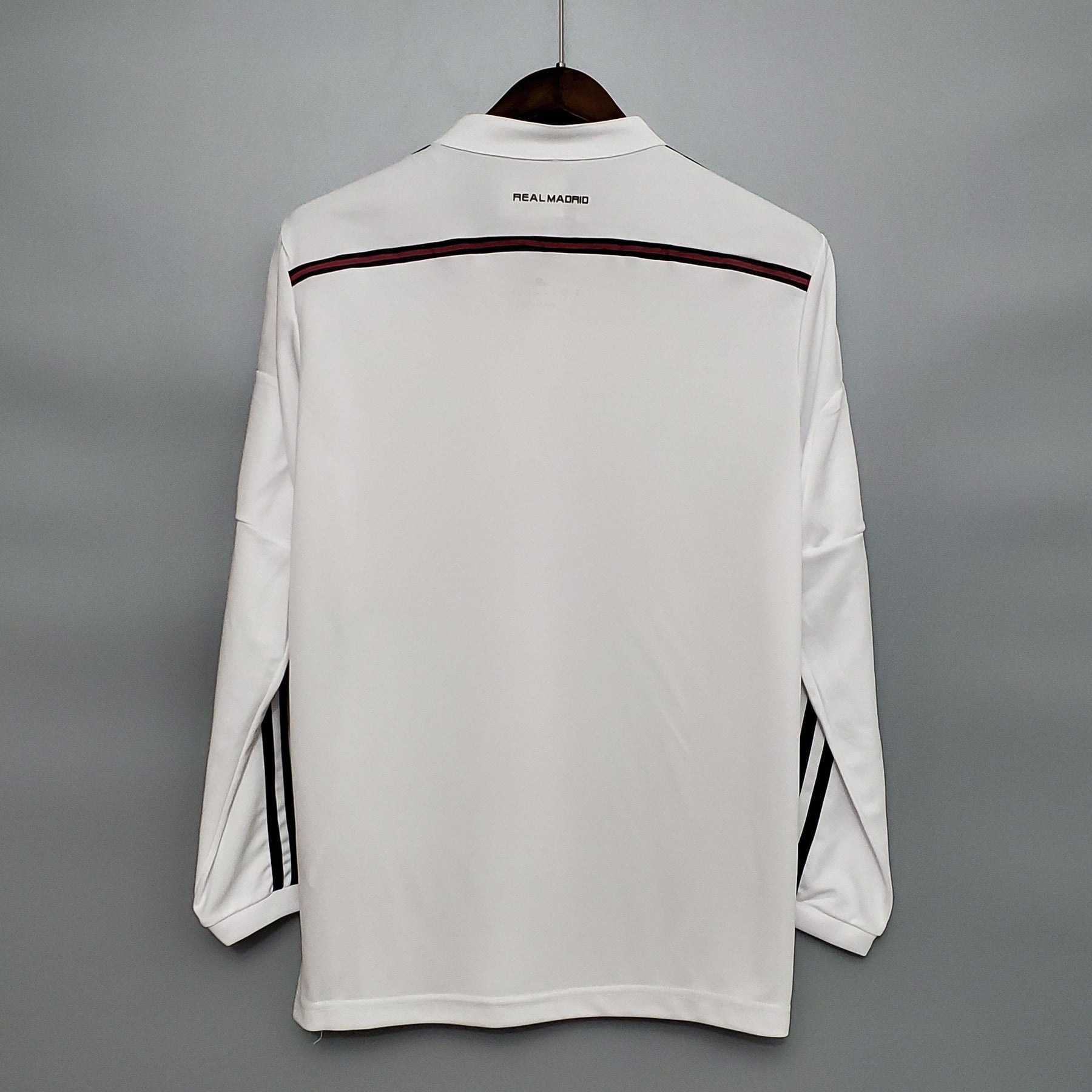 Camisa Manga Longa Retrô Real Madrid 14/15 Adidas - Branco