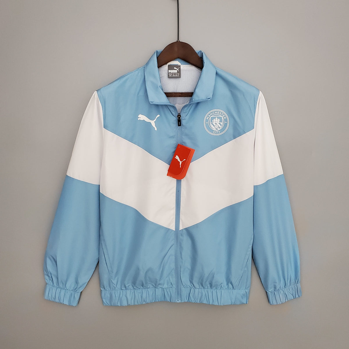 Corta-Vento Manchester City 21/22 – Azul e Branco